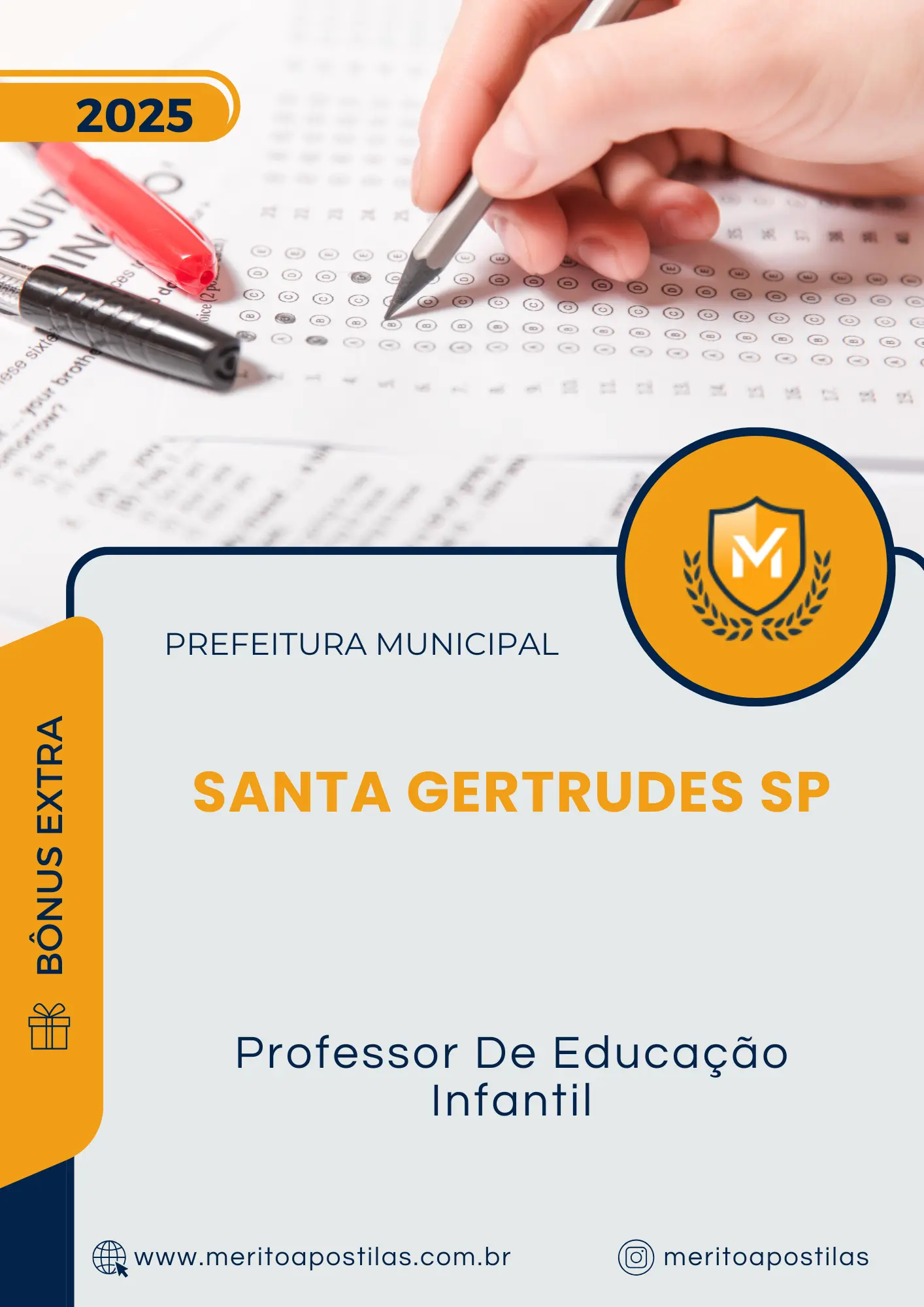 Apostila Professor De Educação Infantil Prefeitura de Santa Gertrudes SP 2025