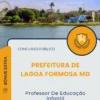 Apostila Professor De Educação Infantil Prefeitura de Lagoa Formosa MG 2025