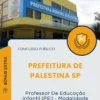 Apostila Professor De Educação Infantil PEI Modalidade Creche Prefeitura de Palestina SP 2025