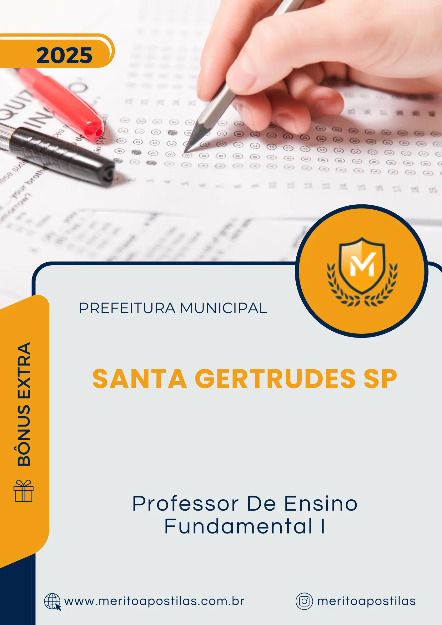 Apostila Professor De Ensino Fundamental I Prefeitura de Santa Gertrudes SP 2025