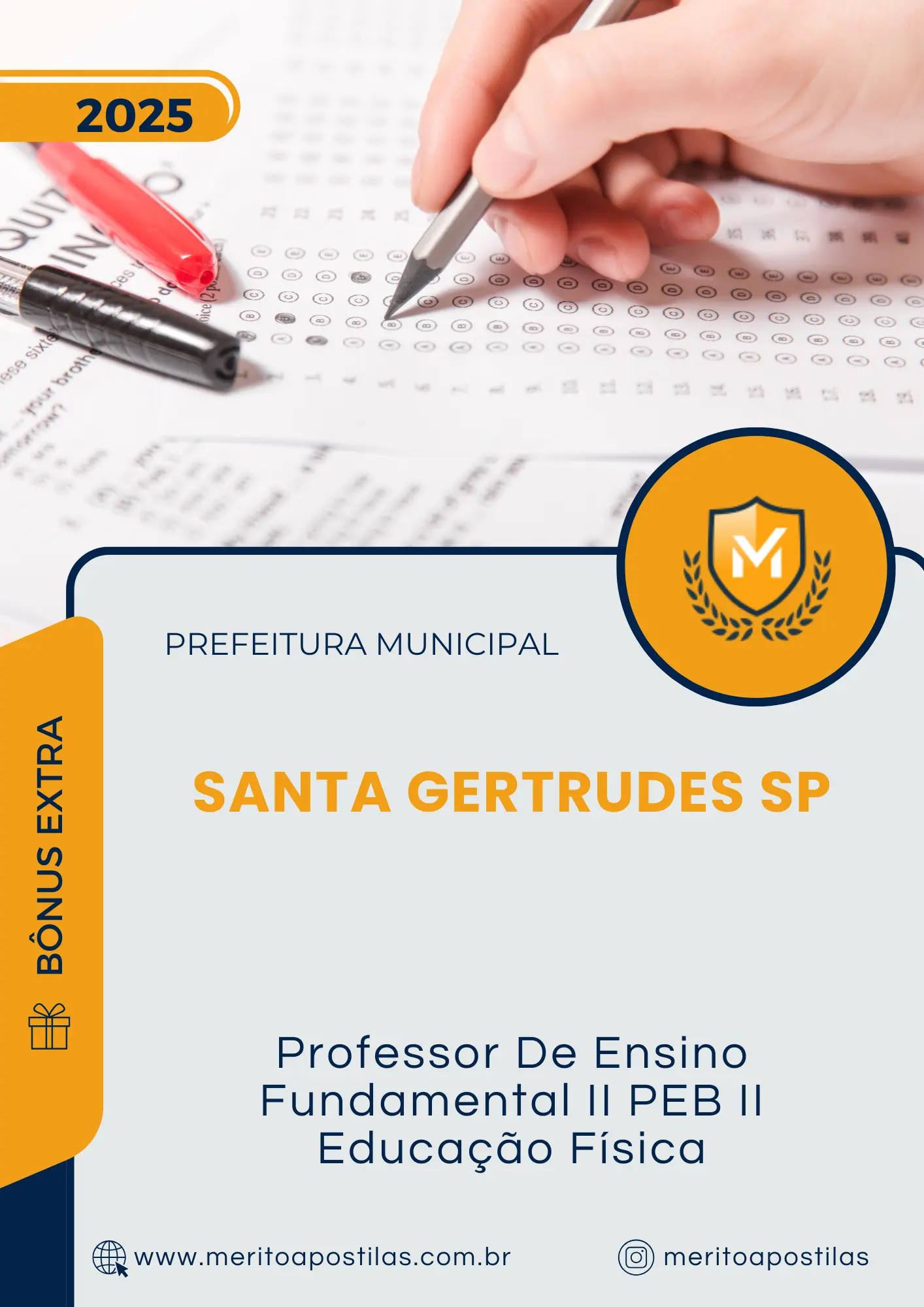 Apostila Professor De Ensino Fundamental II PEB II Educação Física Prefeitura de Santa Gertrudes SP 2025