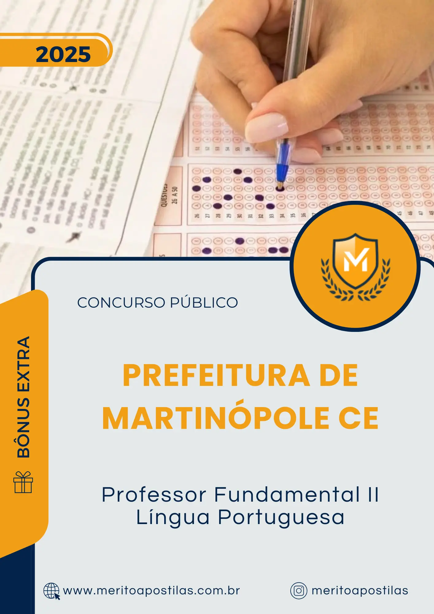 Apostila Professor Fundamental II Língua Portuguesa Prefeitura de Martinópole CE 2025