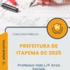 Apostila Professor Hab L P Anos Iniciais Prefeitura de Itapema SC 2025