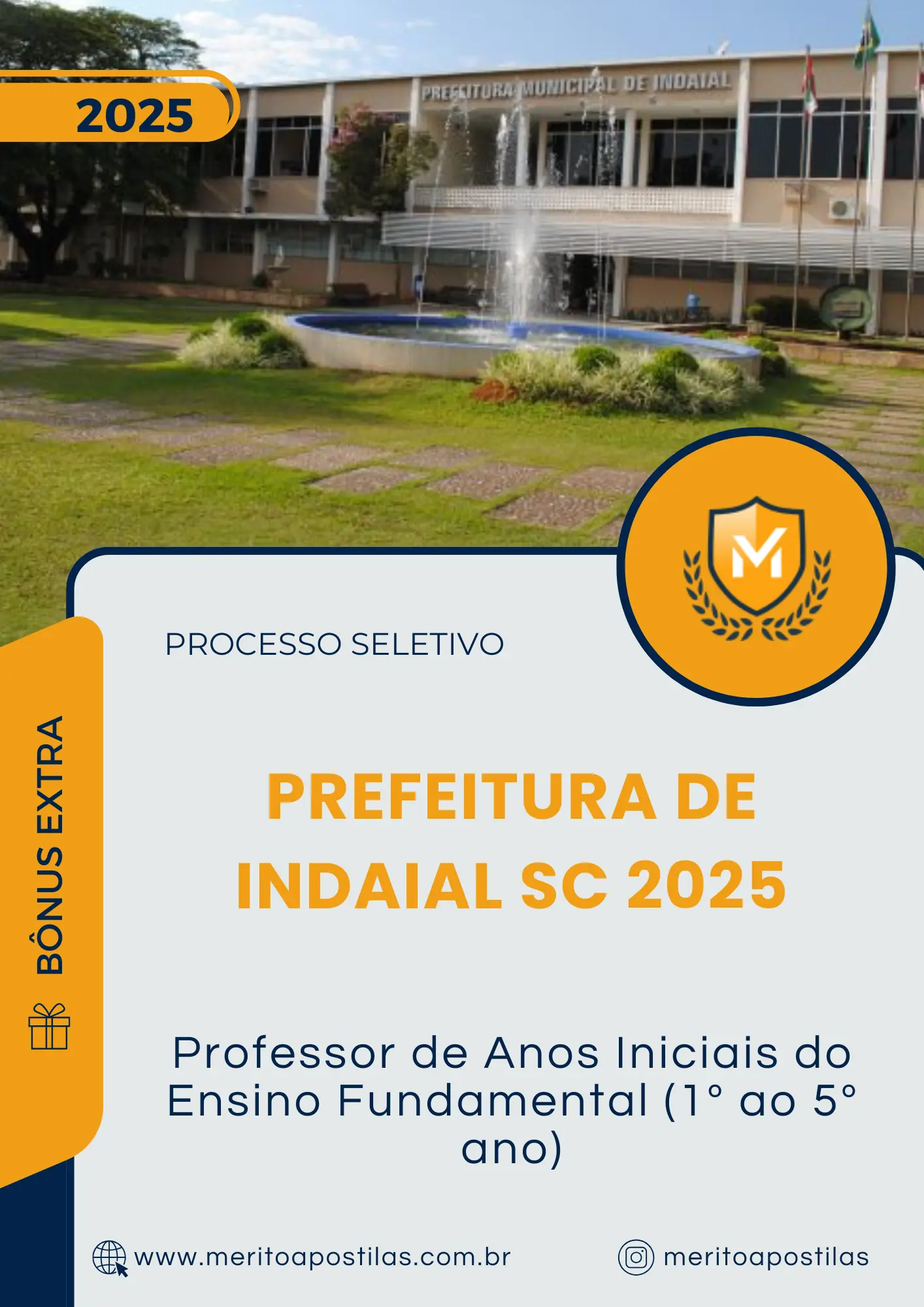 Apostila Professor de Anos Iniciais do Ensino Fundamental 1 ao 5 ano Prefeitura de Indaial SC 2025