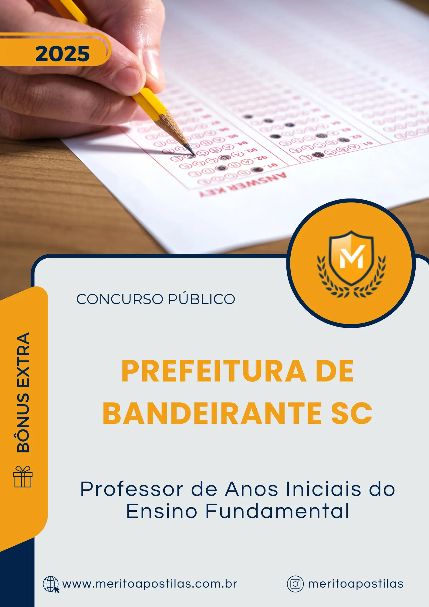 Apostila Professor de Anos Iniciais do Ensino Fundamental Prefeitura de Bandeirante SC 2025