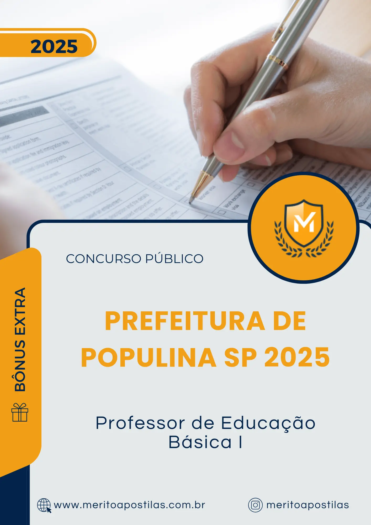 Apostila Professor de Educação Básica I Prefeitura de Populina SP 2025