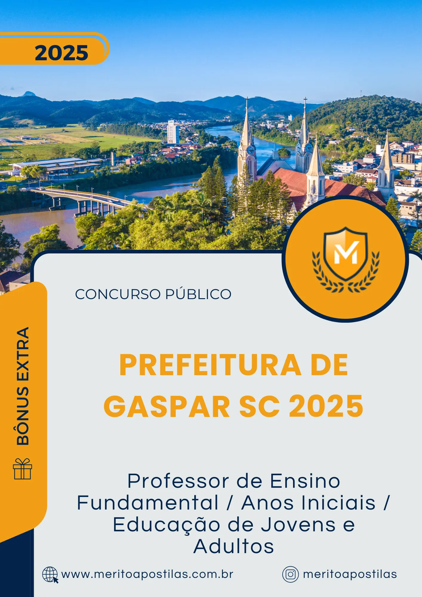 Apostila Professor de Ensino Fundamental Anos Iniciais Educação de Jovens e Adultos Prefeitura de Gaspar SC 2025