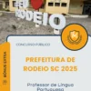Apostila Professor de Língua Portuguesa Prefeitura de Rodeio SC 2025