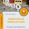 Apostila Professor de Matemática Prefeitura de Rodeio SC 2025