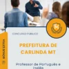 Apostila Professor de Português e Inglês Prefeitura de Carlinda MT 2025