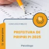 Apostila Psicólogo Prefeitura de Piripiri PI 2025