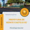 Apostila Psicólogo Escolar Prefeitura de Monte Castelo SC 2025