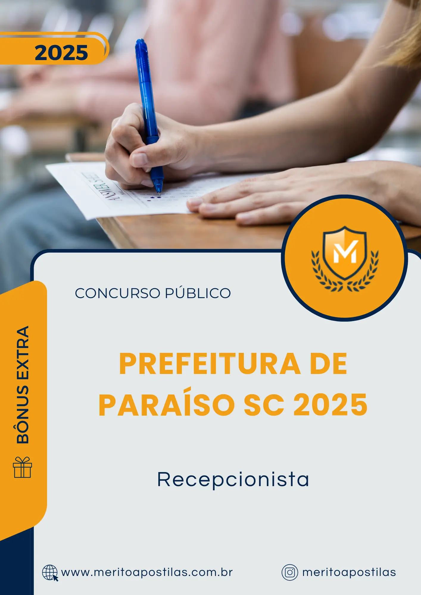 Apostila Recepcionista Prefeitura de Paraíso SC 2025