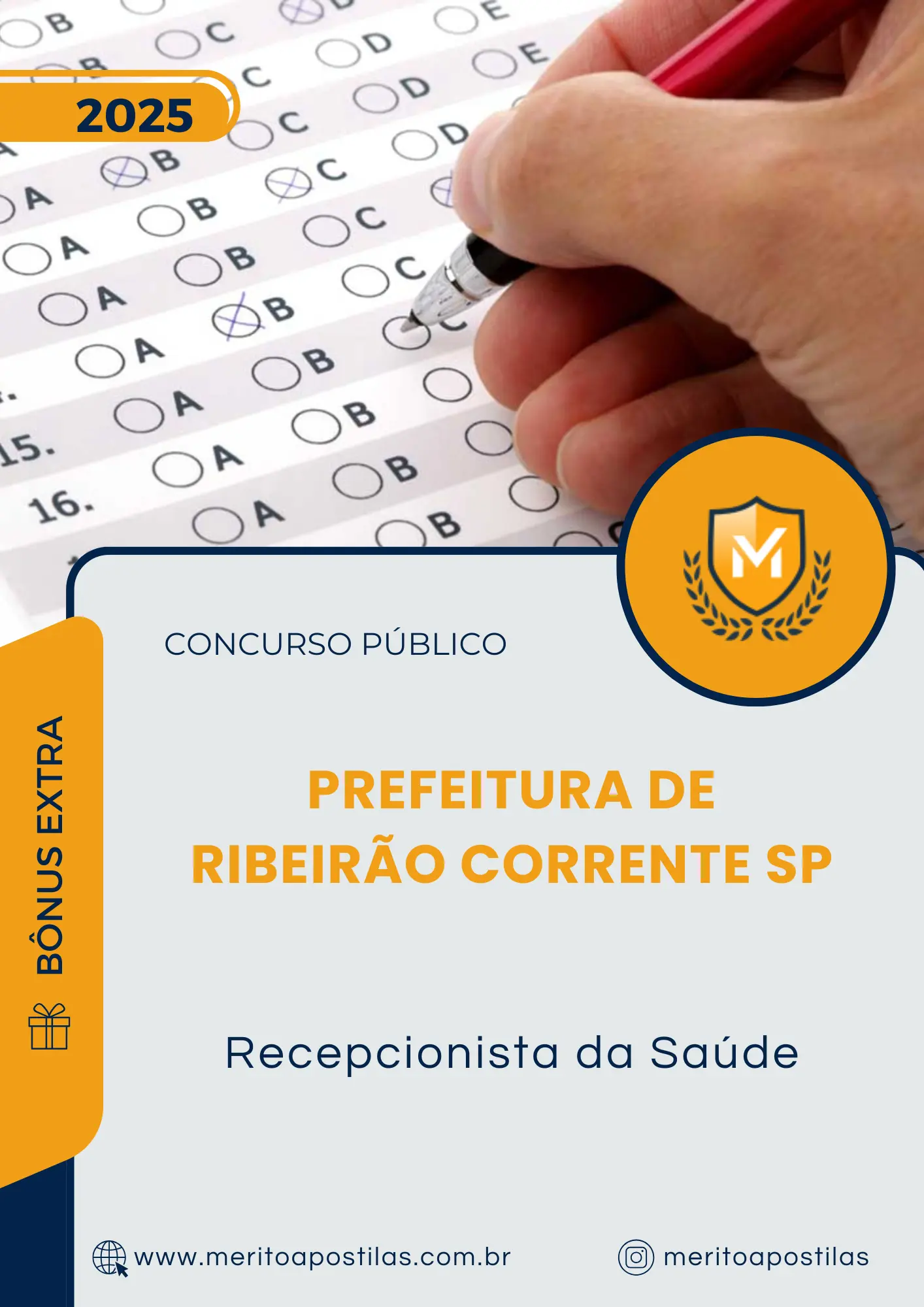 Apostila Recepcionista da Saúde Prefeitura de Ribeirão Corrente SP 2025