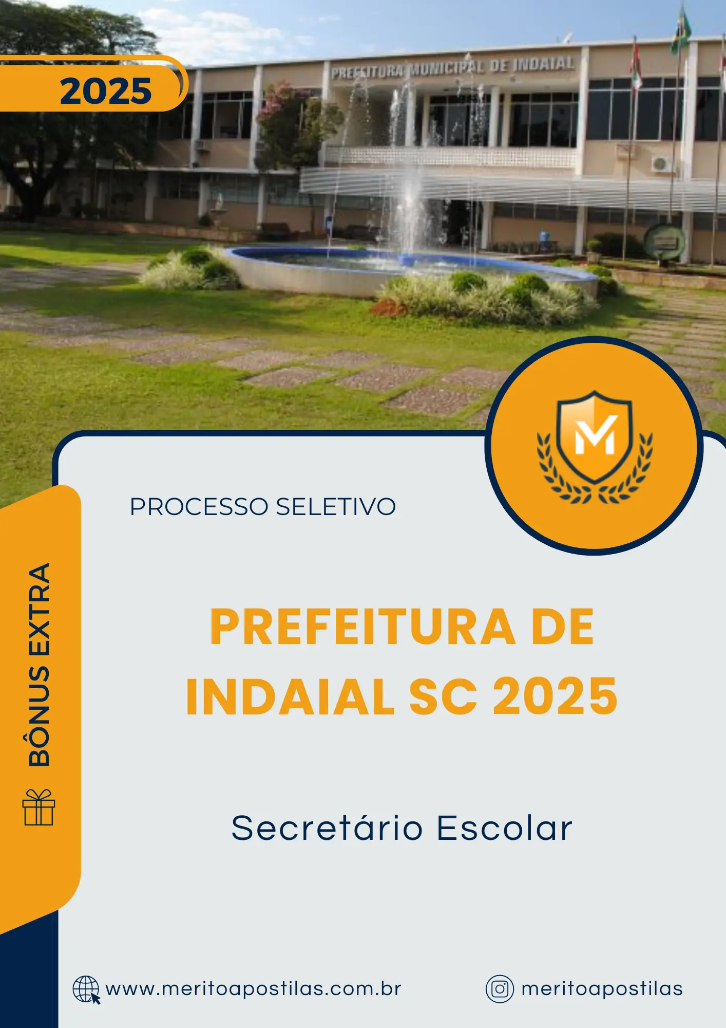 Apostila Secretário Escolar Prefeitura de Indaial SC 2025