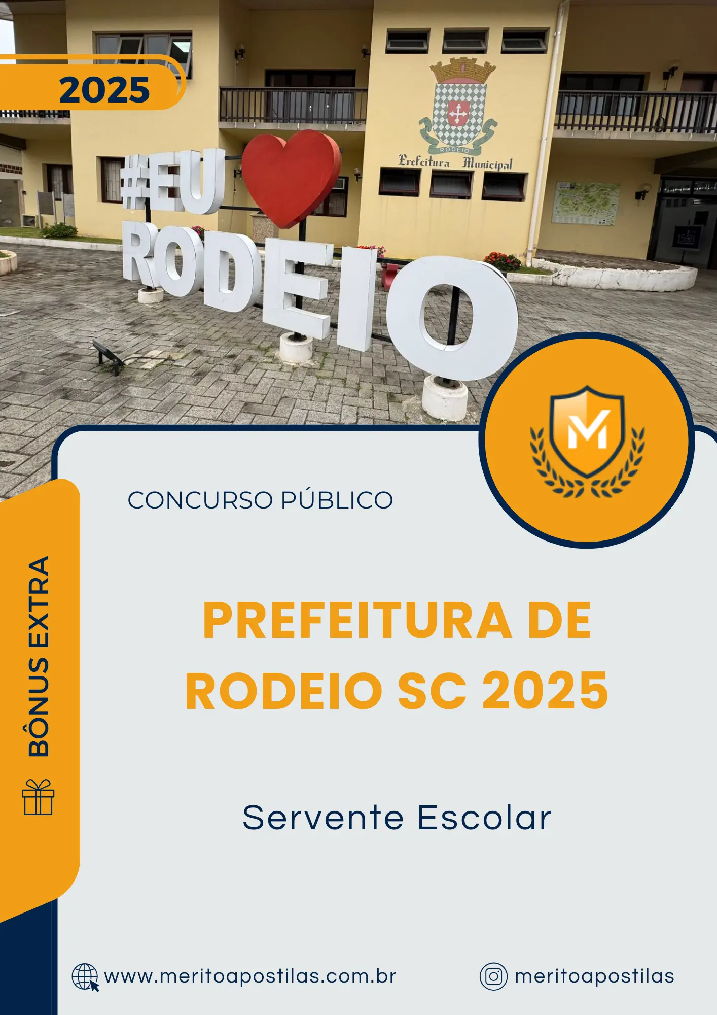 Apostila Servente Escolar Prefeitura de Rodeio SC 2025