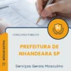 Apostila Serviços Gerais Masculino Prefeitura de Nhandeara SP 2025