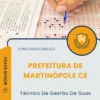 Apostila Técnico De Gestão De Suas Prefeitura de Martinópole CE 2025