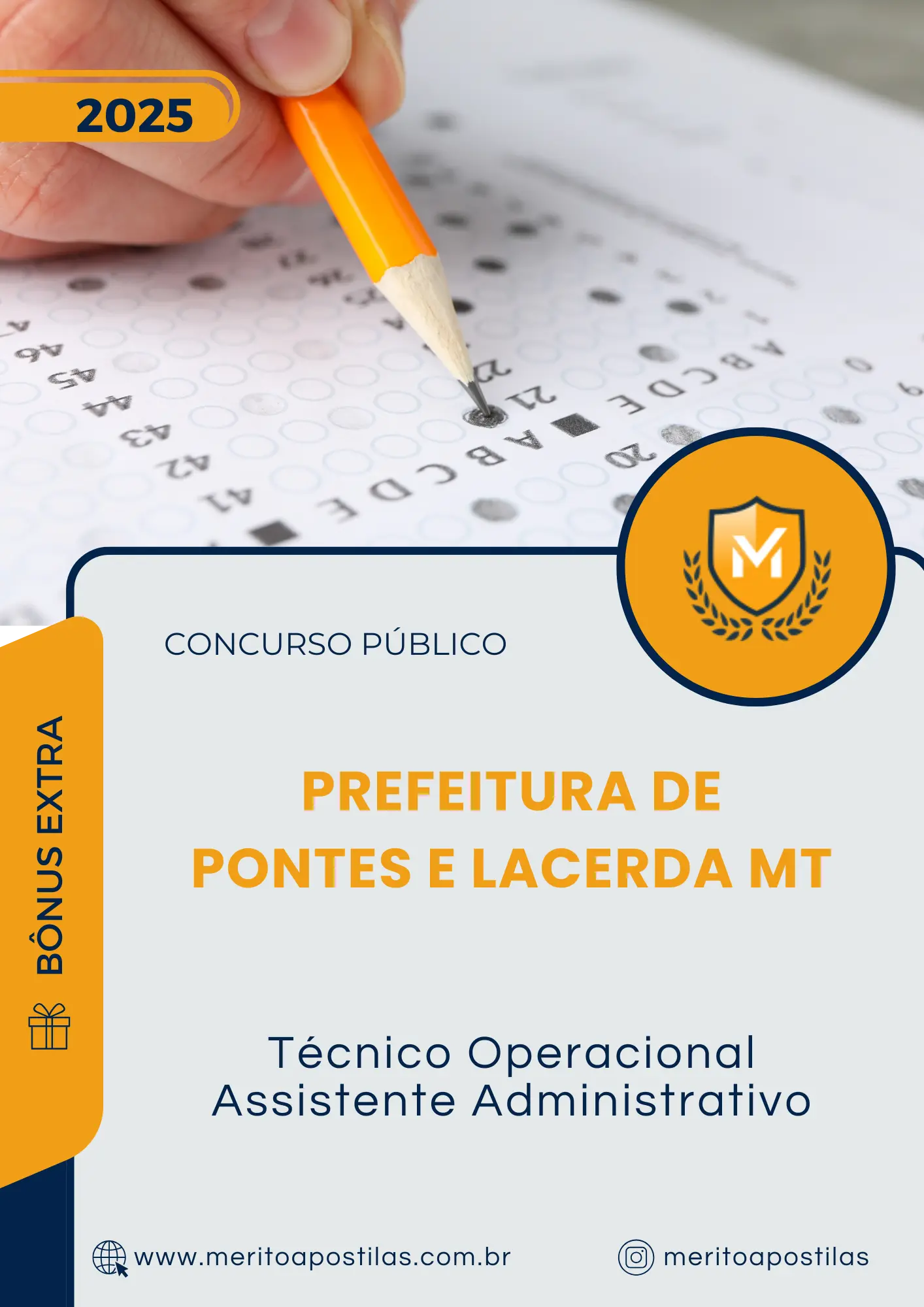 Apostila Técnico Operacional Assistente Administrativo Prefeitura de Pontes e Lacerda MT 2025