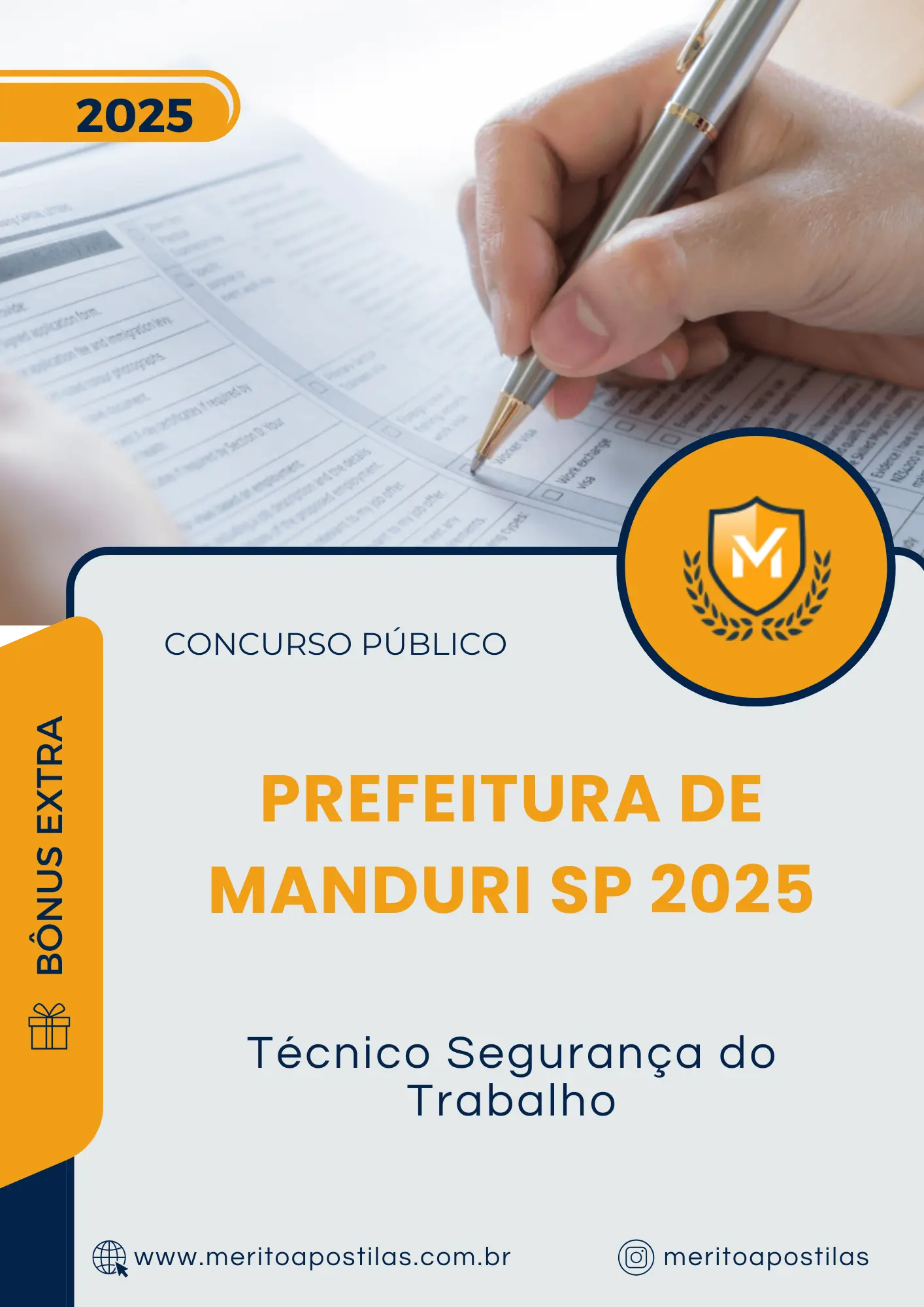 Apostila Técnico Segurança do Trabalho Prefeitura de Manduri SP 2025