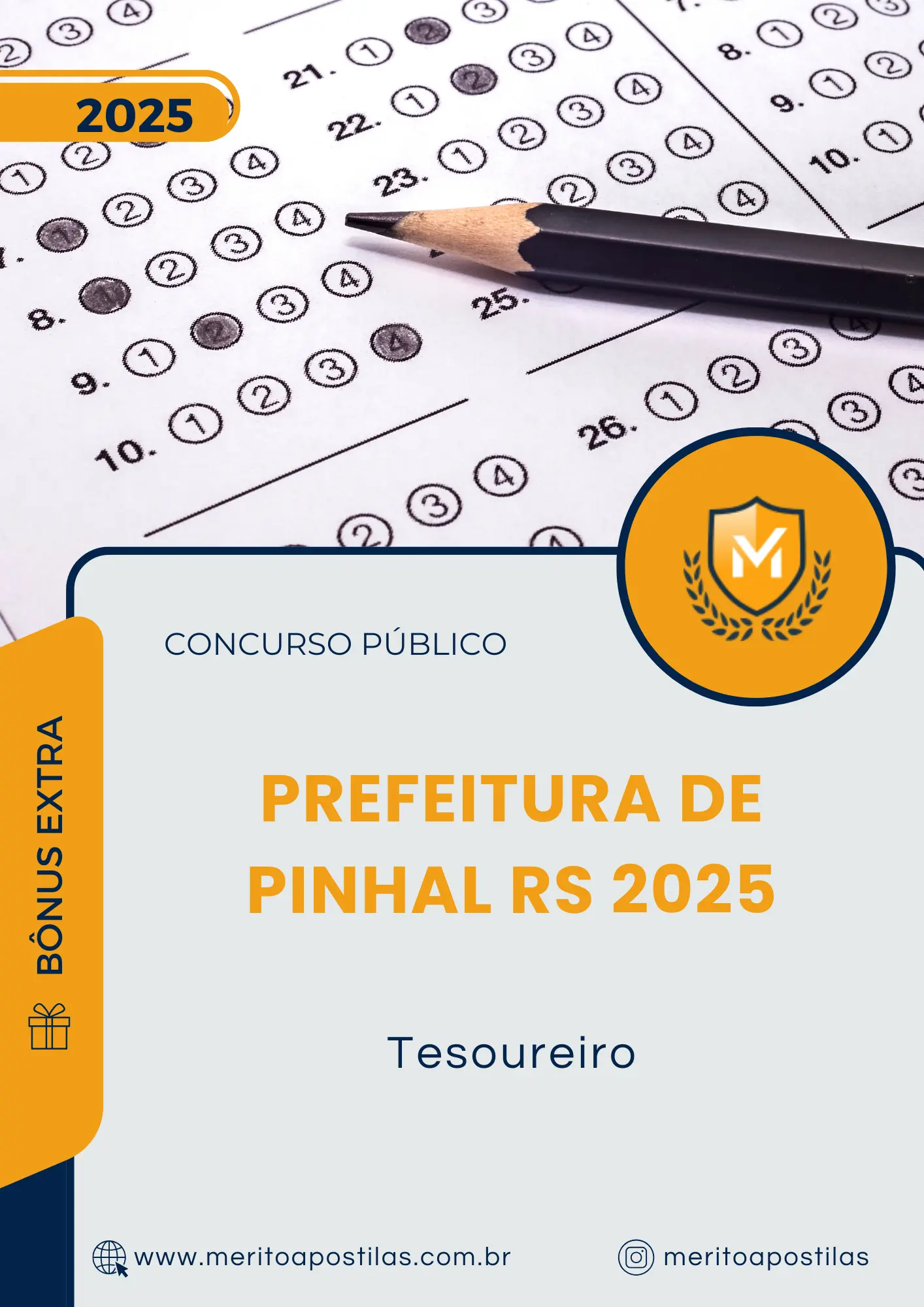 Apostila Tesoureiro Prefeitura de Pinhal RS 2025