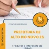 Apostila Tradutor e Intérprete de LIBRAS Prefeitura de Alto Rio Novo ES 2025