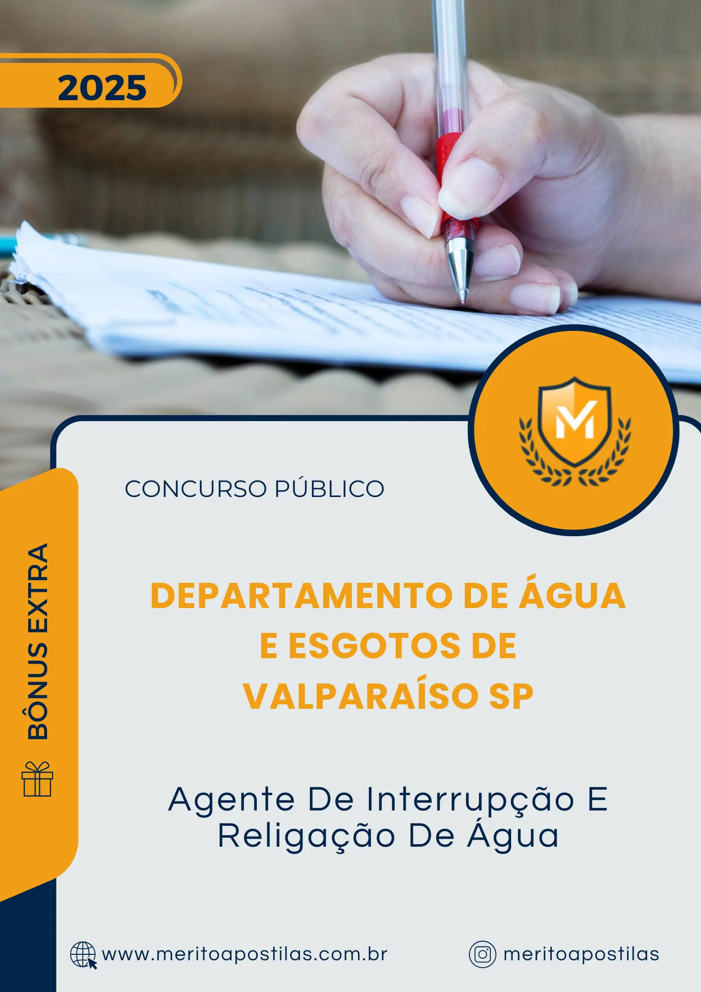 Apostila Agente De Interrupção E Religação De Água Departamento de Água e Esgotos de Valparaíso SP 2025