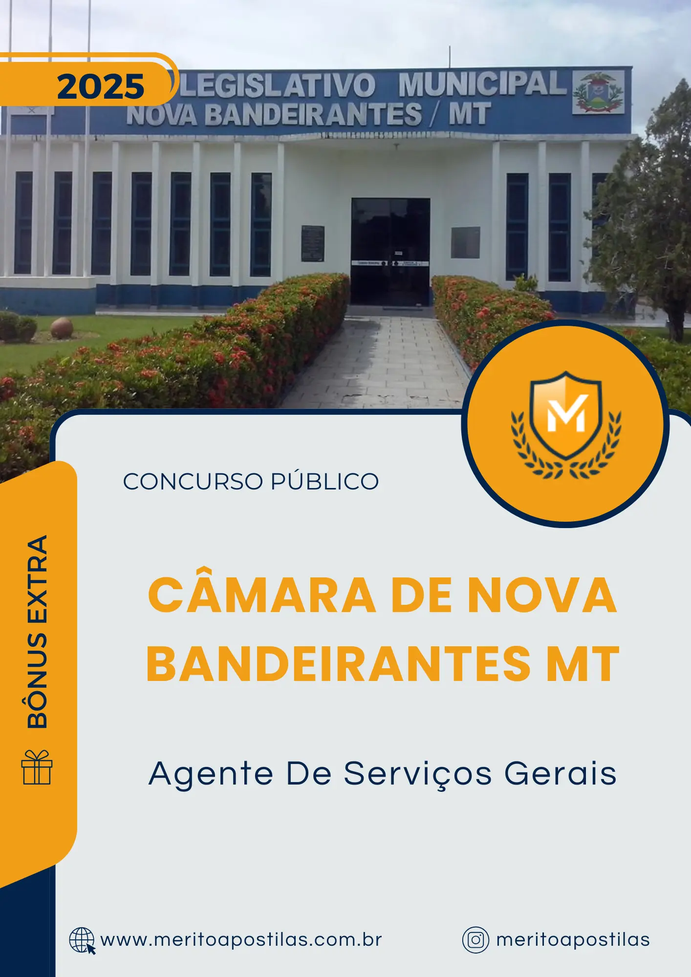 Apostila Agente De Serviços Gerais Câmara de Nova Bandeirantes MT 2025