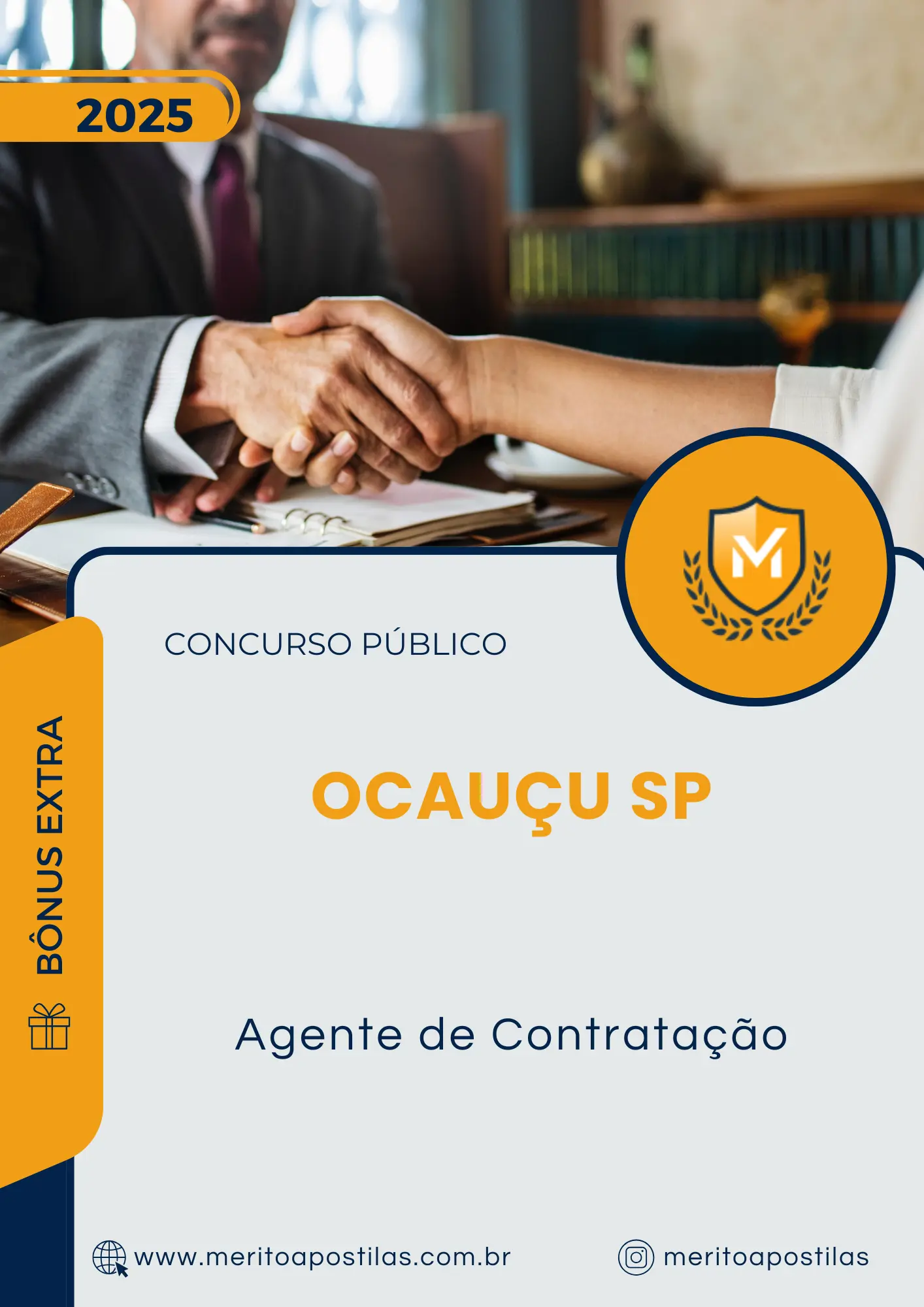 Apostila Agente de Contratação Câmara de Ocauçu SP 2025