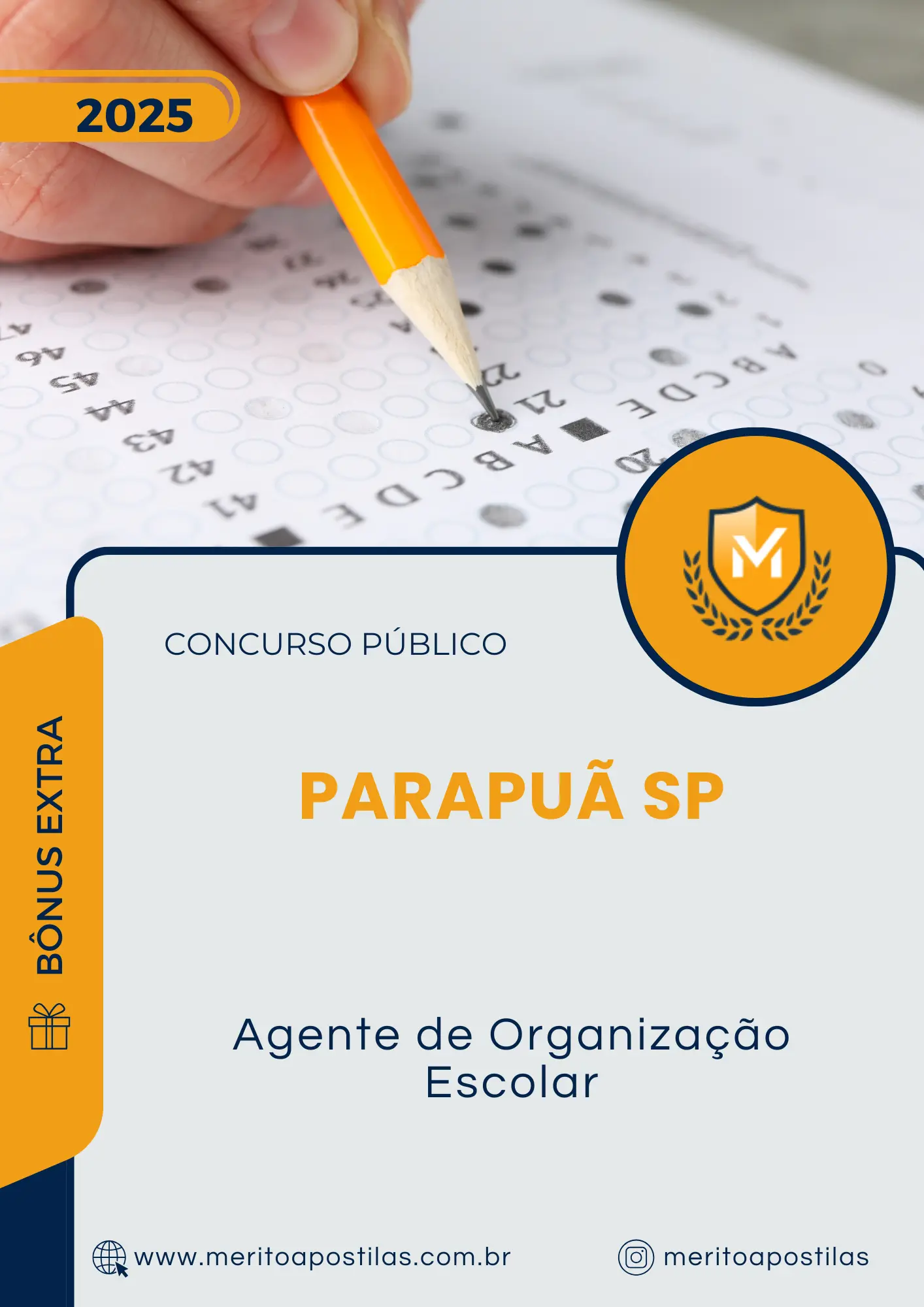 Apostila Agente de Organização Escolar Prefeitura de Parapuã SP 2025