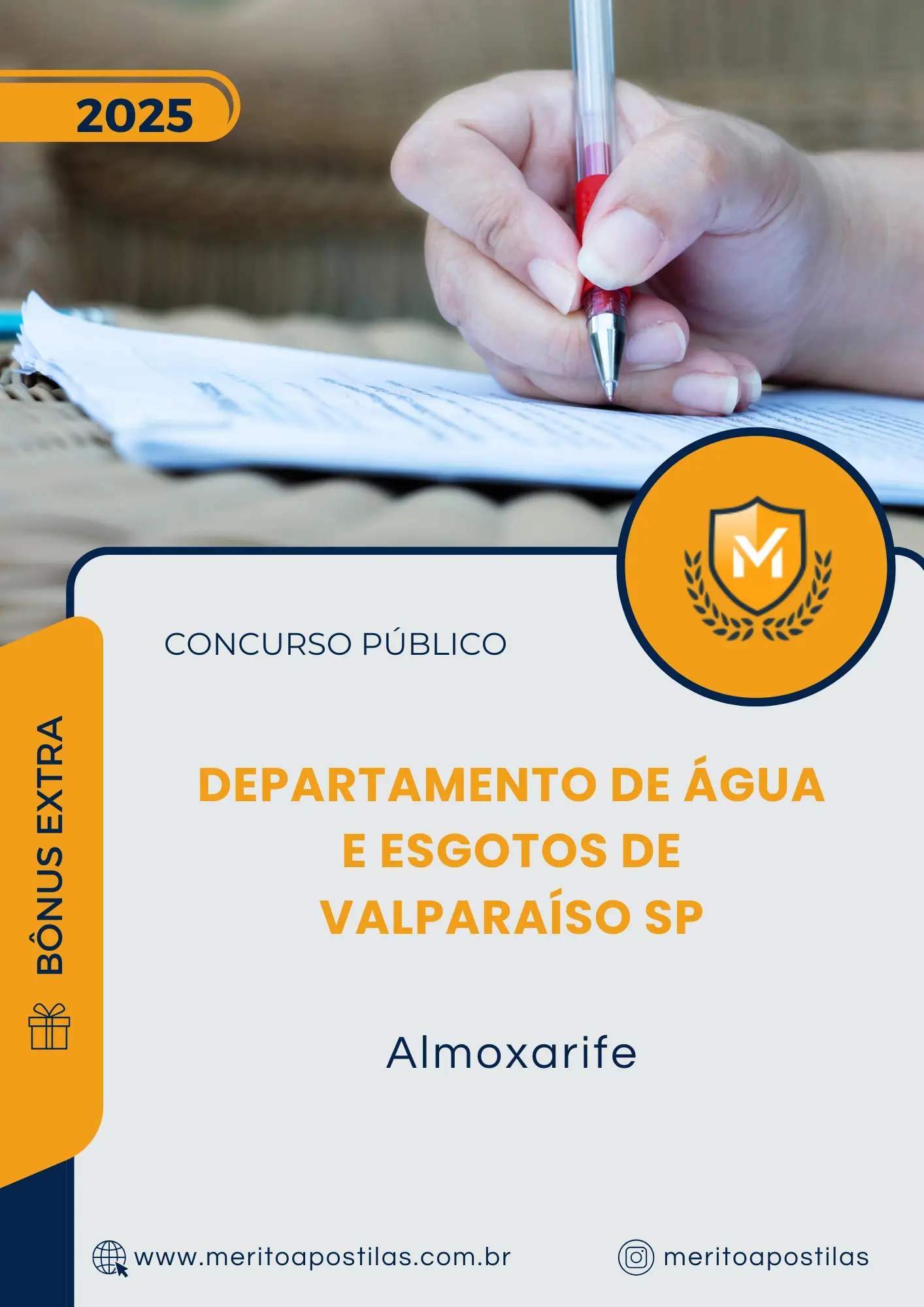 Apostila Almoxarife Departamento de Água e Esgotos de Valparaíso SP 2025