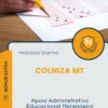 Apostila Apoio Administrativo Educacional Merendeira Zeladora Prefeitura de Colniza MT 2025