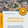 Apostila Apoio Administrativo Educacional Nutrição Zeladora Prefeitura de Cotriguaçu MT 2025