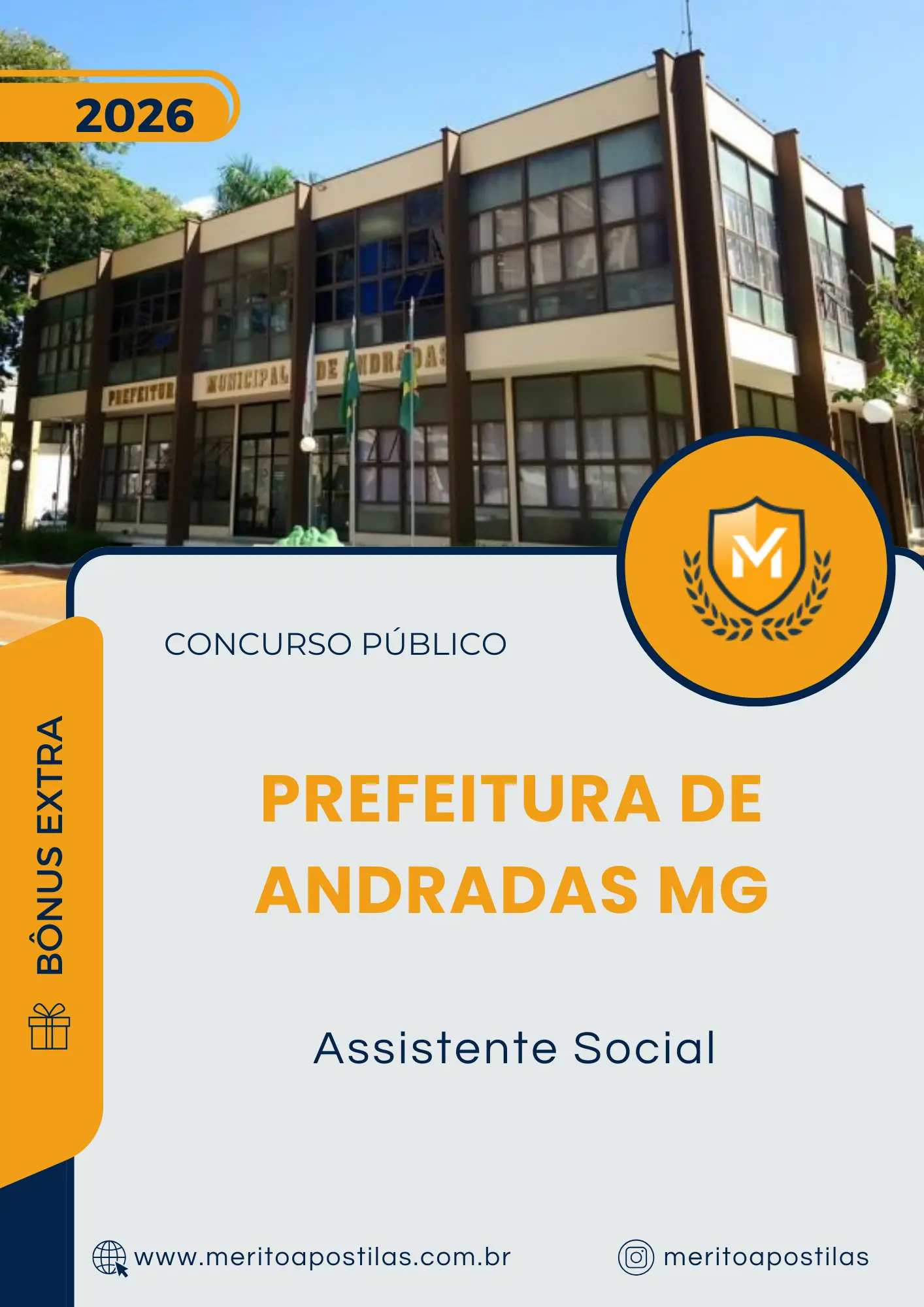 Apostila Assistente Social Prefeitura de Andradas MG 2026