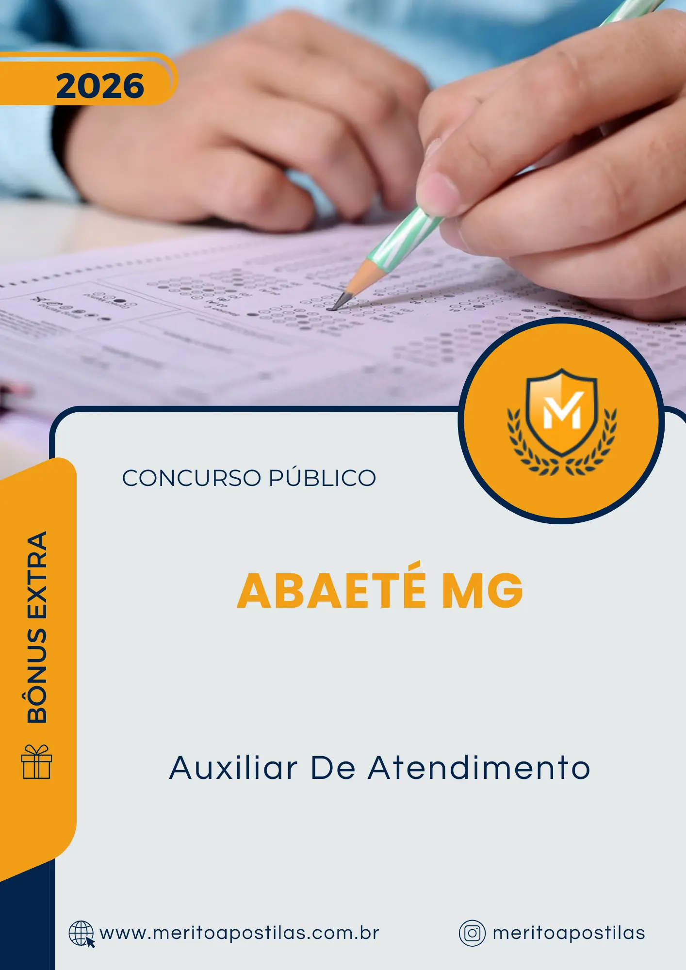 Apostila Auxiliar De Atendimento Prefeitura de Abaeté MG 2026