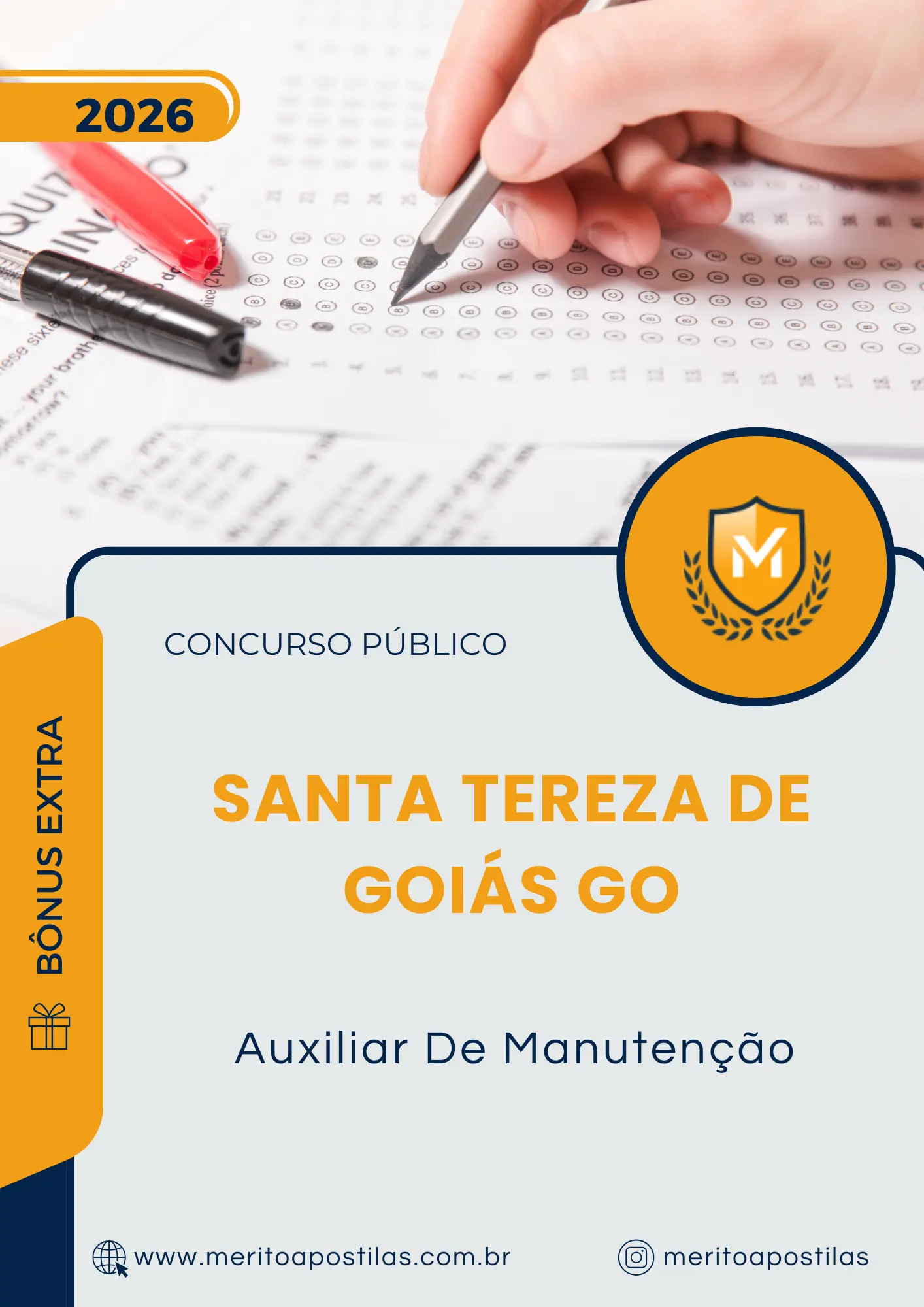 Apostila Auxiliar De Manutenção Prefeitura de Santa Tereza de Goiás GO 2026