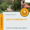 Apostila Auxiliar De Serviços Gerais Prefeitura de Nova Itaberaba SC 2025