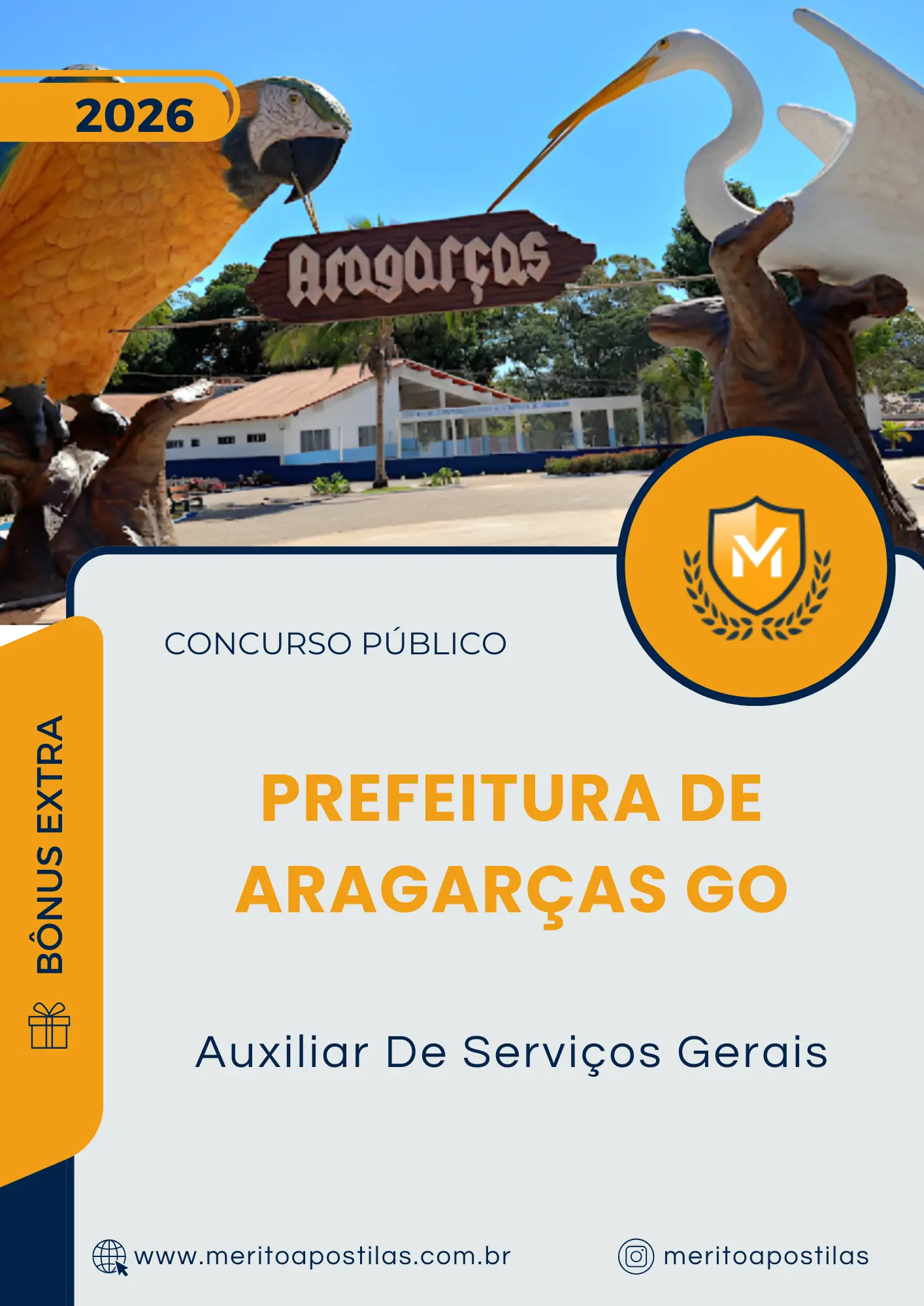 Apostila Auxiliar De Serviços Gerais Prefeitura de Aragarças GO 2025