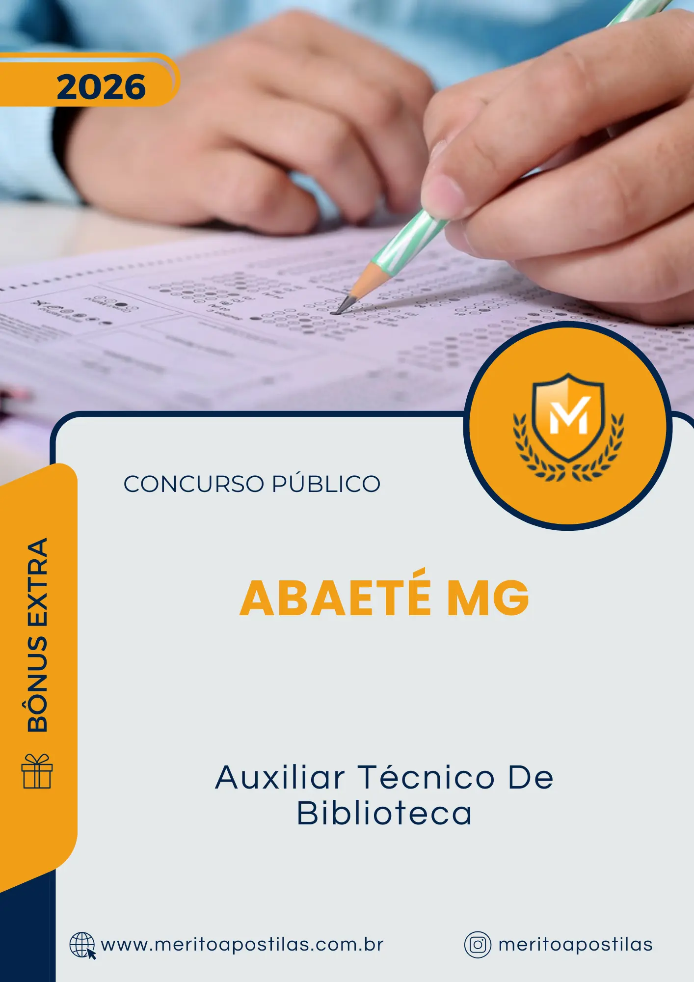 Apostila Auxiliar Técnico De Biblioteca Prefeitura de Abaeté MG 2026