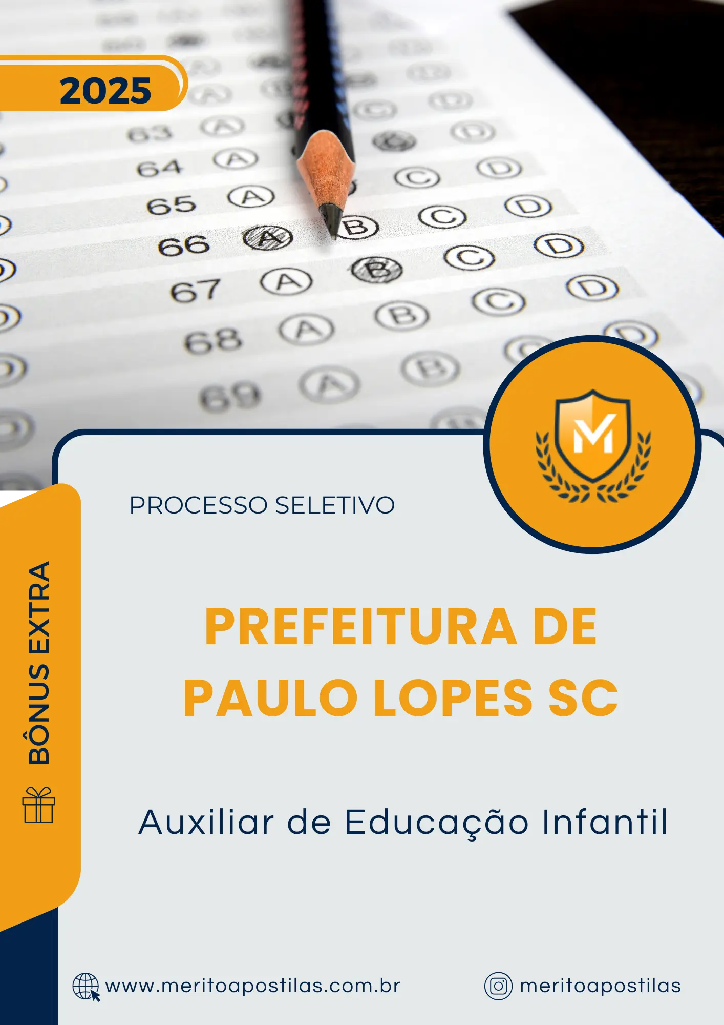 Apostila Auxiliar de Educação Infantil Prefeitura de Paulo Lopes SC 2025
