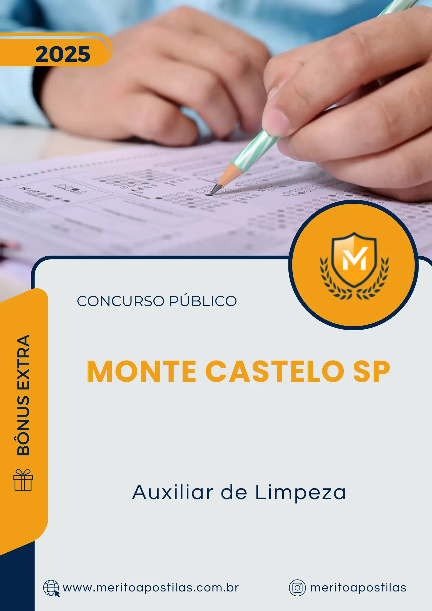 Apostila Auxiliar de Limpeza Prefeitura de Monte Castelo SP 2025