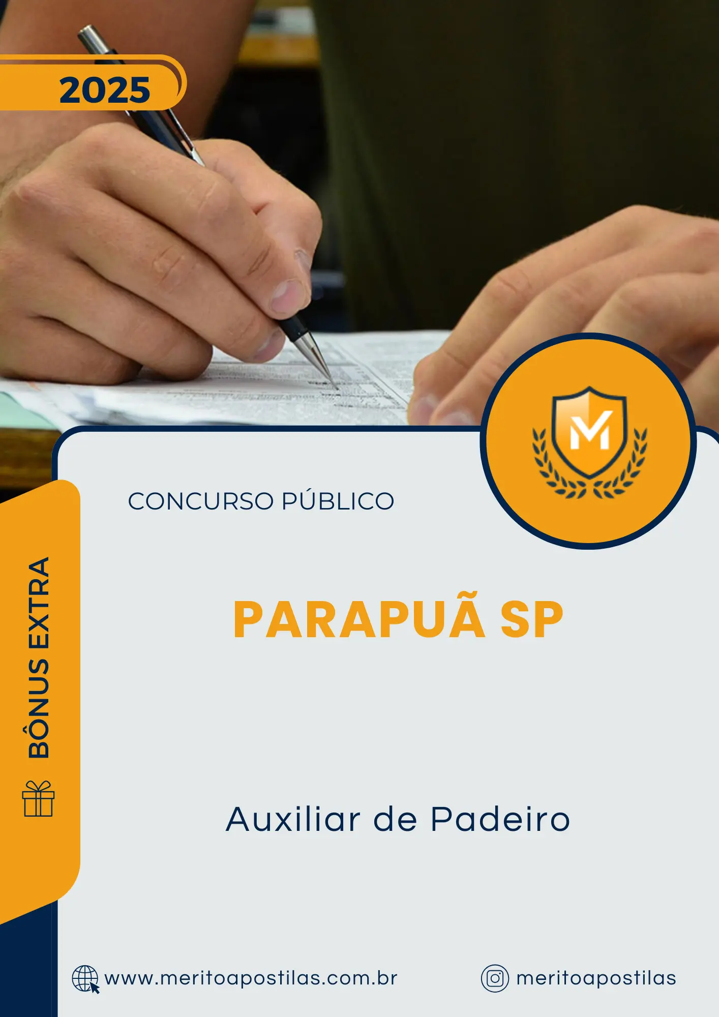 Apostila Auxiliar de Padeiro Prefeitura de Parapuã SP 2025