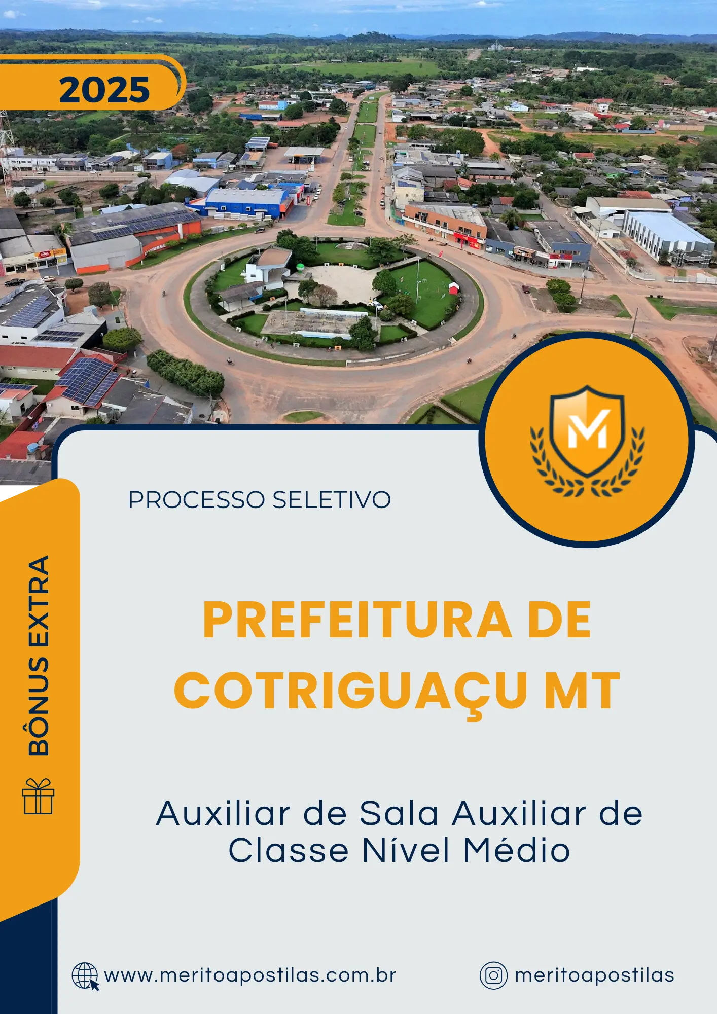 Apostila Auxiliar de Sala Auxiliar de Classe Nível Médio Prefeitura de Cotriguaçu MT 2025
