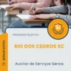 Apostila Auxiliar de Serviços Gerais Prefeitura de Rio dos Cedros SC 2025
