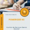 Apostila Auxiliar de Serviços Gerais Escolar Prefeitura de Pomerode SC 2025