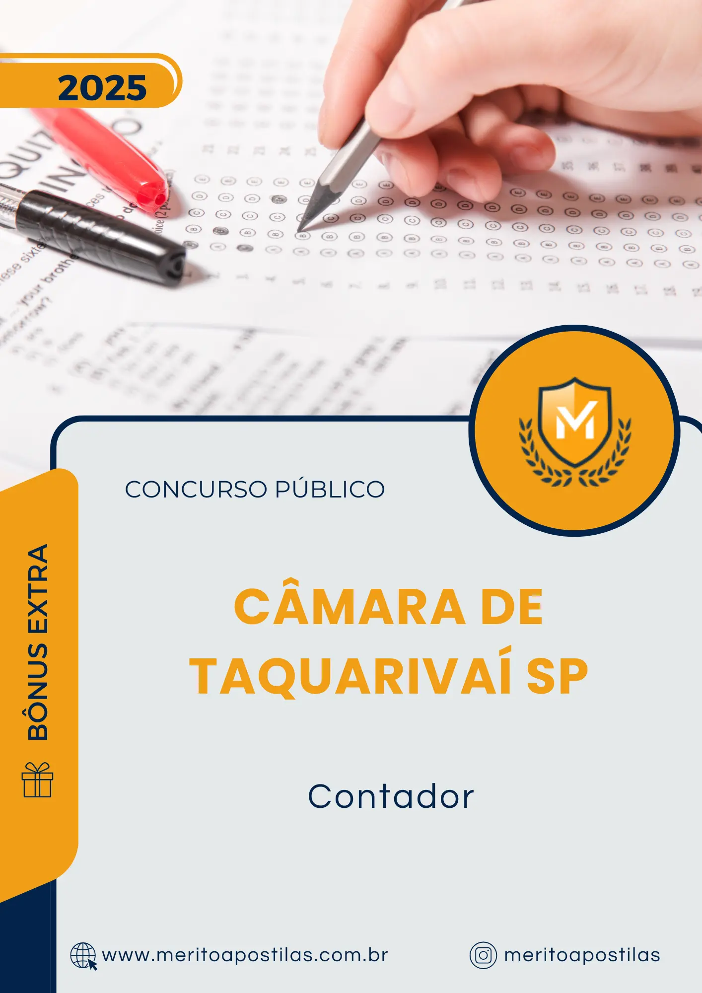 Apostila Contador Câmara de Taquarivaí SP 2025
