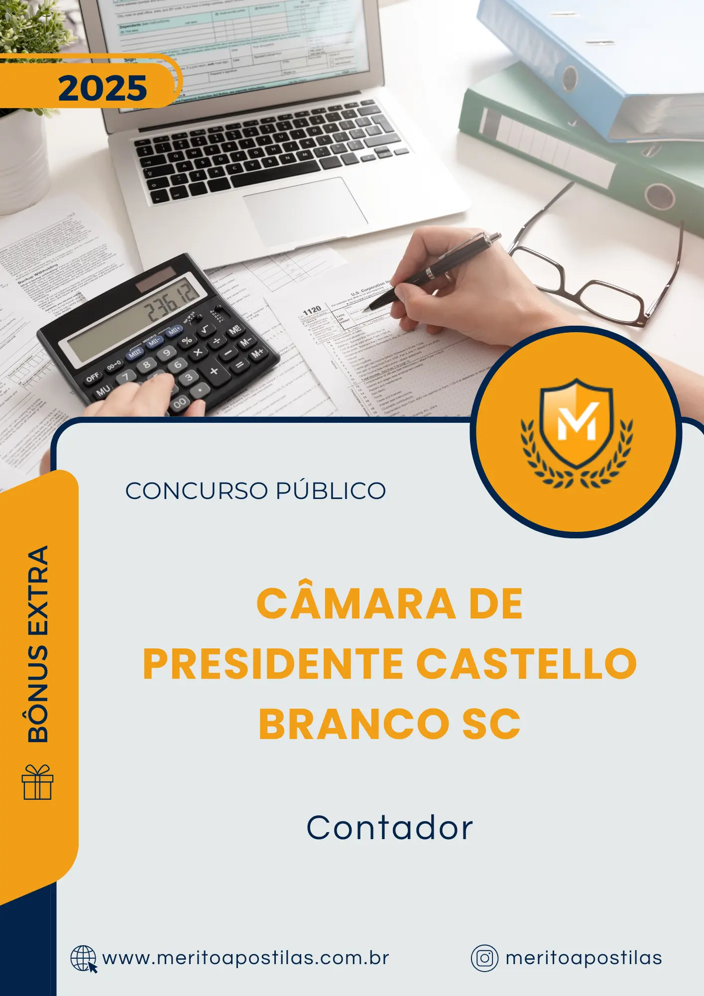 Apostila Contador Câmara de Presidente Castello Branco SC 2025
