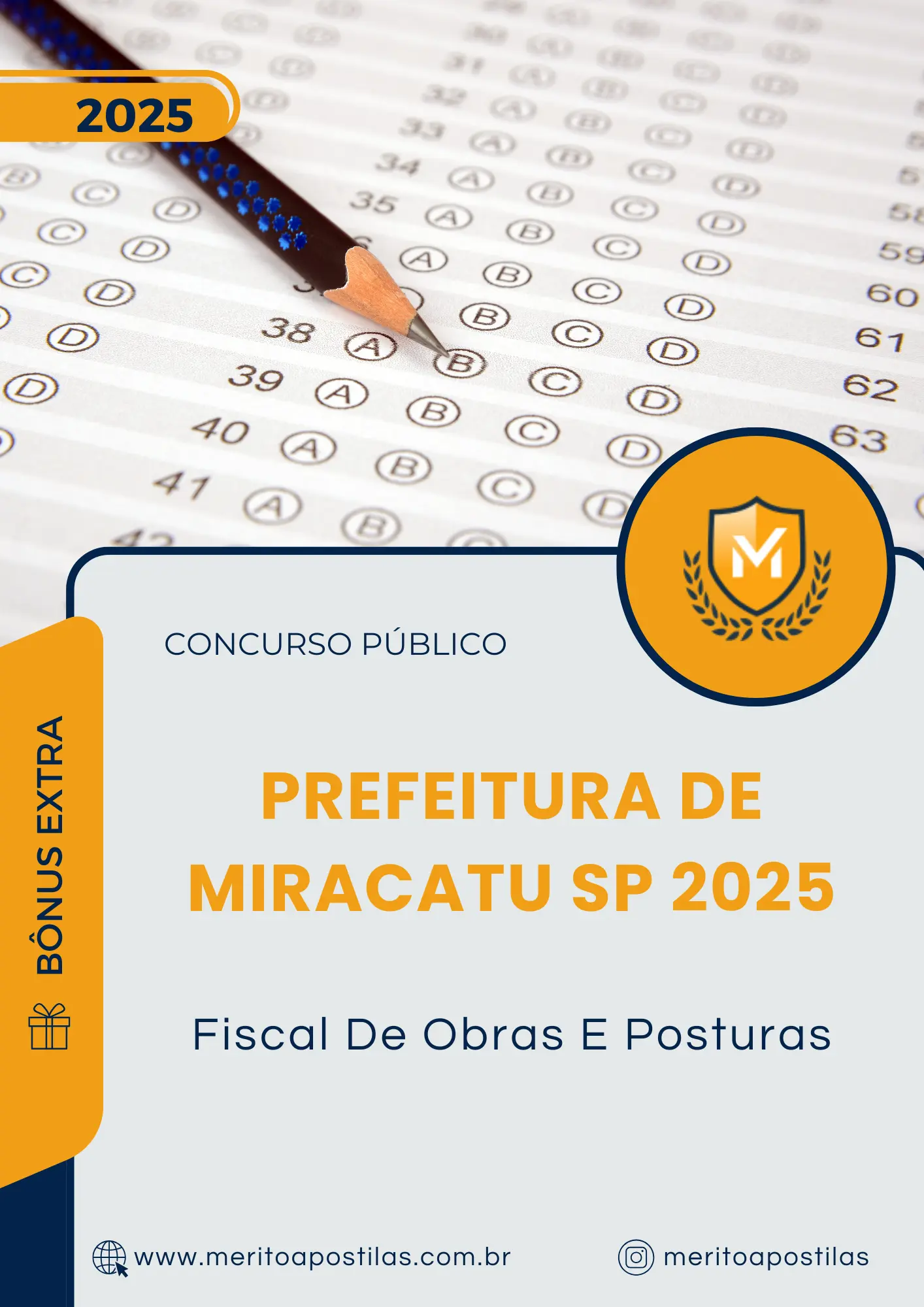 Apostila Fiscal De Obras E Posturas Prefeitura de Miracatu SP 2025