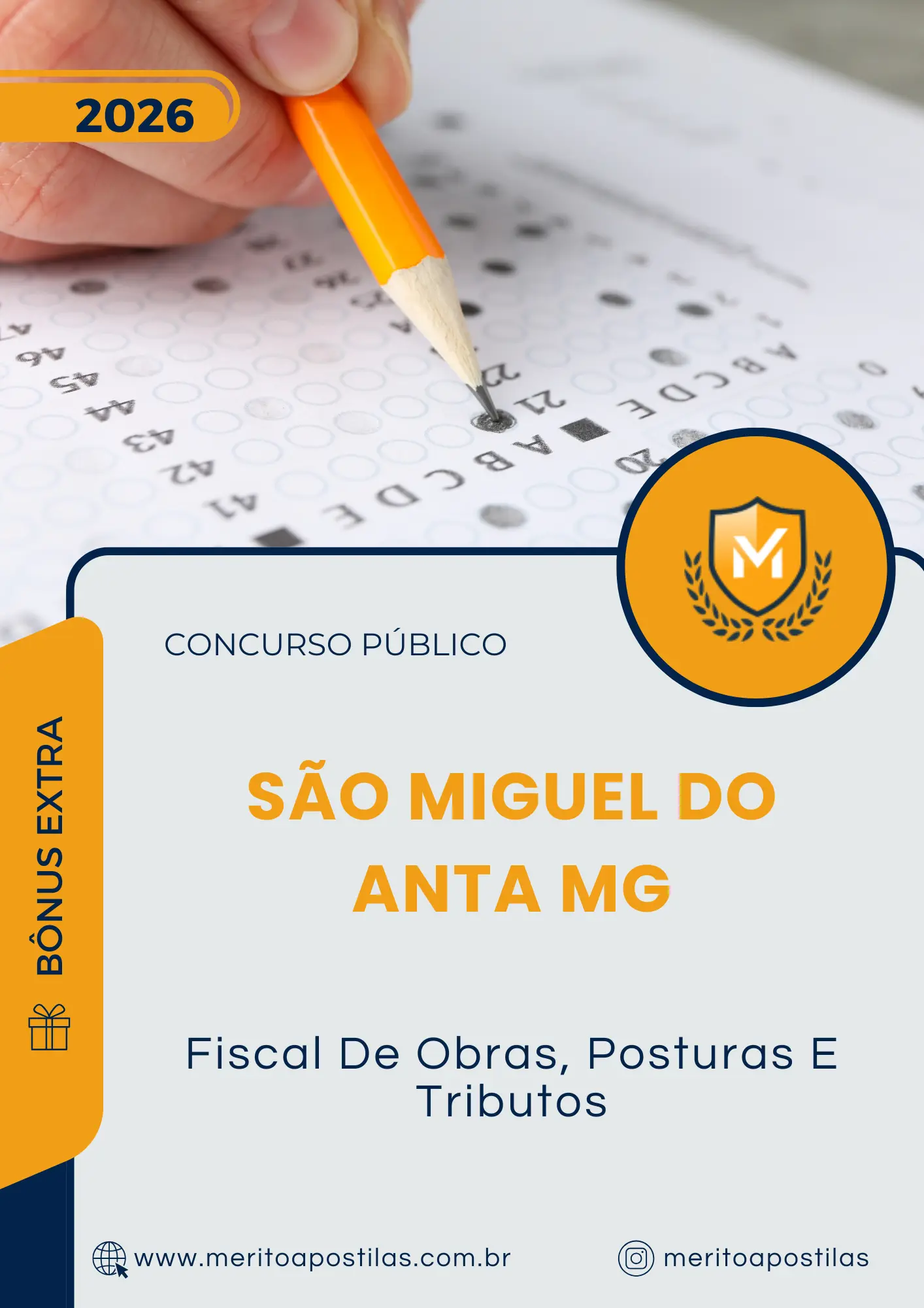 Apostila Fiscal De Obras Posturas E Tributos Prefeitura de São Miguel do Anta MG 2026
