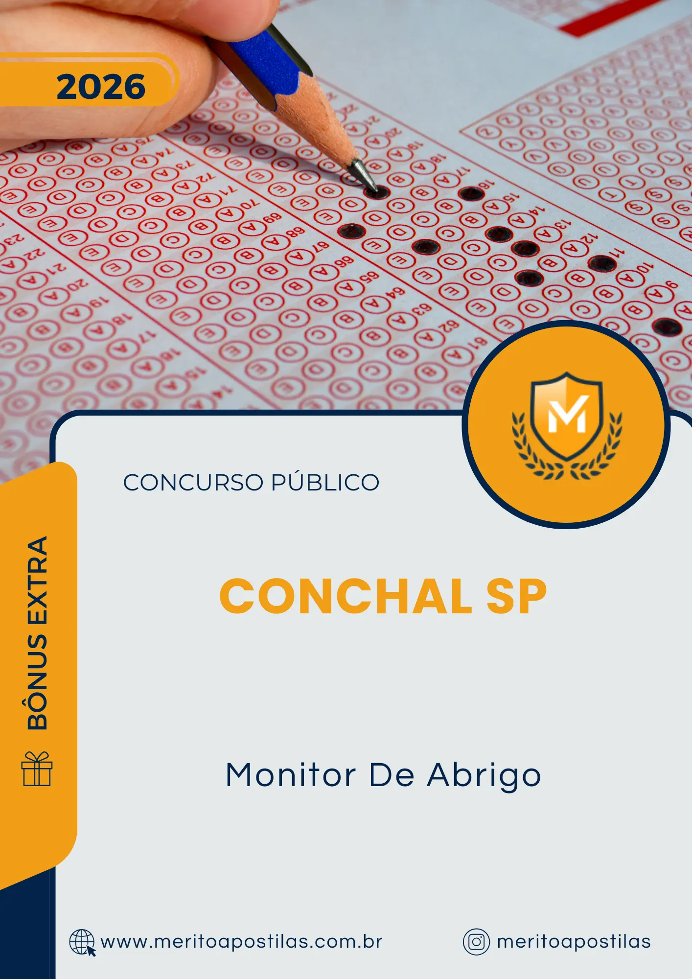 Apostila Monitor De Abrigo Prefeitura de Conchal SP 2026